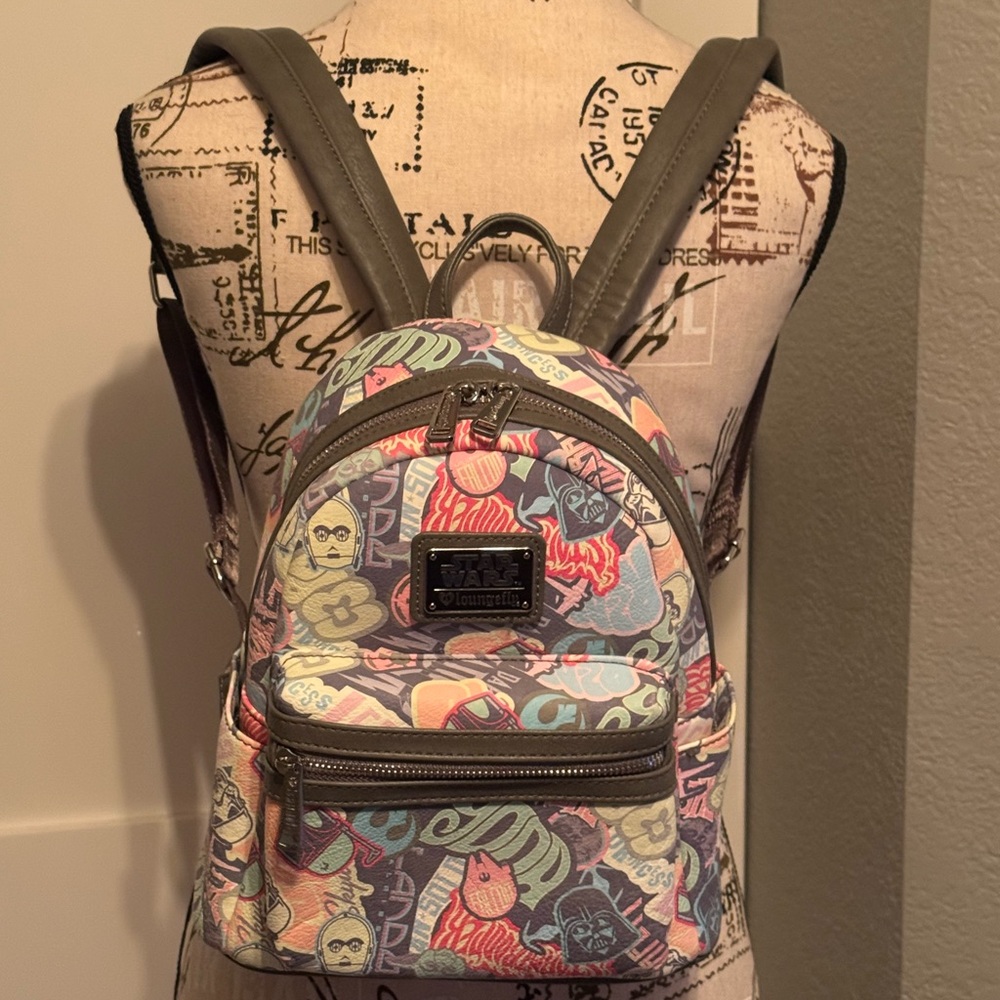 Loungefly Pastel Character Print Backpack